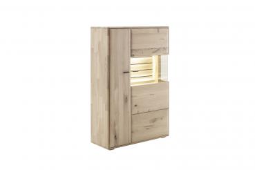 Highboard GIRONA T22 Balkeneiche in Kristalleiche geölt